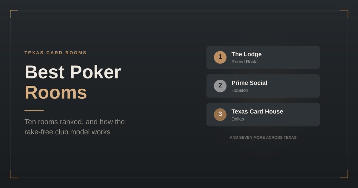 Best Poker Rooms In Texas (2026 Guide)