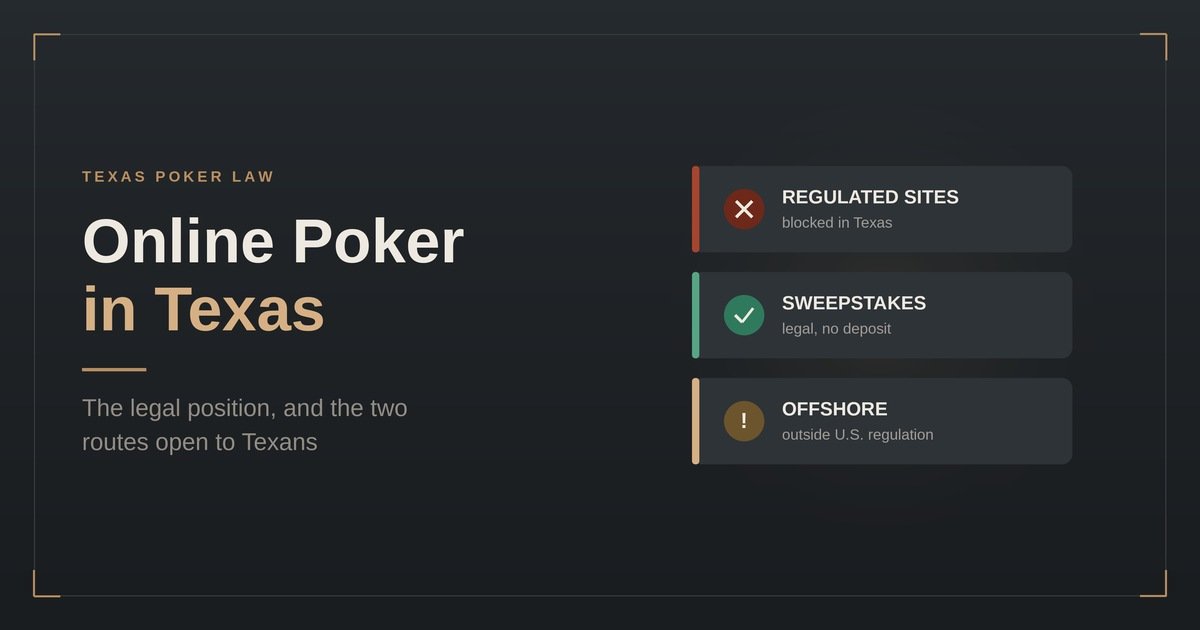 Can You Play Online Poker in Texas? [2026 Legal Guide + Safe Options]