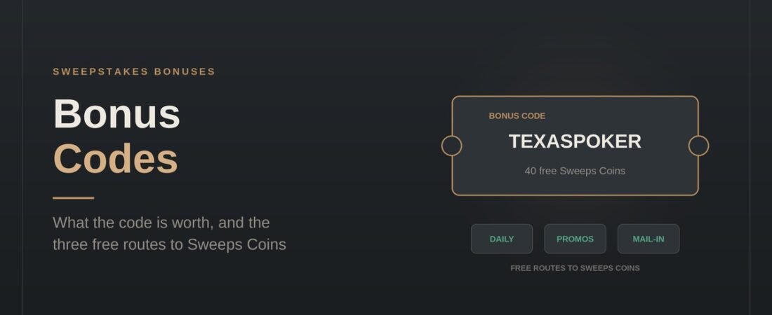 Texas Poker Club Bonus Codes: Get Your Free Sweeps Coins